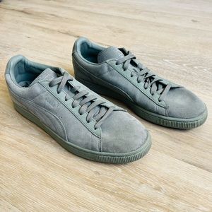 Men’s Puma Dusty Blue Suede Monochrome Sneakers